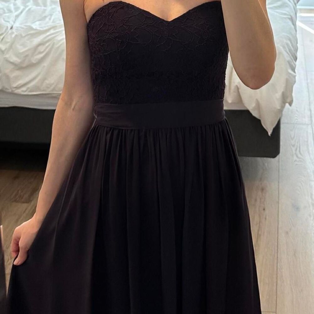 Bill Levkoff Strapless Maxi Length Dress
